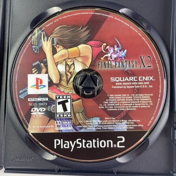 Final Fantasy X-2 (Sony PlayStation 2, 2003) PS2 Complete with Registration Card - Picture 7 of 12